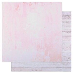 Арт Узор Фотофон двусторонний "Розовая штукатурка и доски" 45 х 45 см, переплётный картон, 980 г/м