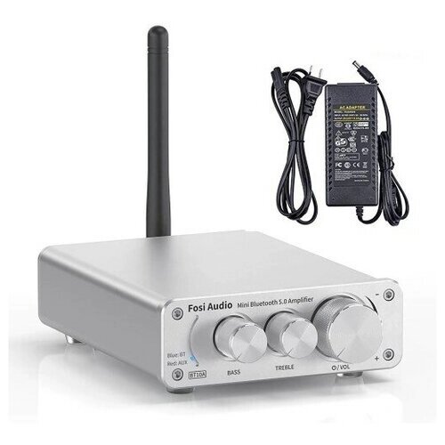 Аудио Bluetooth усилитель Fosi Audio BT10A серебристый