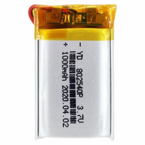 Батарея (аккумулятор) для универсальная 802540p (8*25*40mm) 3,7v 650mAh