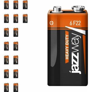 Батарейка JazzWay Heavy Duty 6F22 (9V) (комплект из 16 шт)