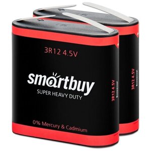Батарейка квадратная 4.5V 3R12 SmartBuy, 2 шт.