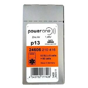 Батарейка Power One P13, в упаковке: 60 шт.