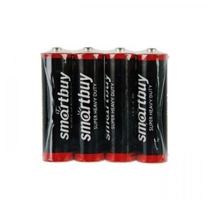 Батарейка солевая Smartbuy, AA (R6) 1.5V , 4 штуки