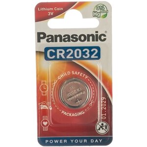 Батарейка таблетка Panasonic Lithium Power CR2032 1шт.