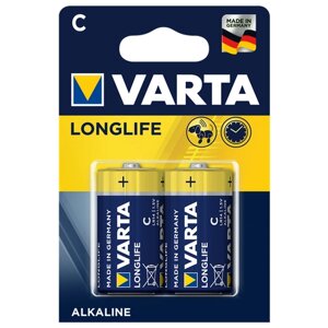 Батарейка VARTA longlife C/LR14, в упаковке: 2 шт.