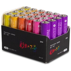 Батарейка ZMI ZMI AAA Rainbow 7, в упаковке: 24 шт.