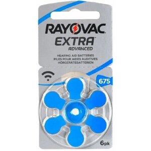 Батарейки для слухового аппарата Rayovac Extra 675 (6 шт)