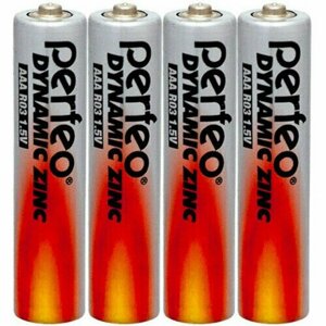 Батарейки Perfeo R03/4SH AAA Dynamic Zinc, 4 шт, 2 упаковки