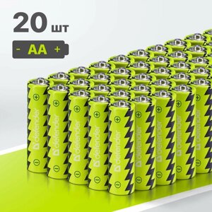 Батарейки солевые Defender R6-20F AA ( пальчиковые ) , 20 штук в упаковке