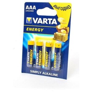 Батарейки Varta LR03 Energy 4103 BL4