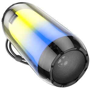 Bluetooth колонка borofone BR25 crazy sound BT 5.3, 5W, microsd/USB/FM/RGB (черная)
