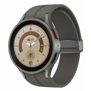 Часы Samsung Galaxy Watch 5 Pro 45мм 1.4" AMOLED корп. серый рем. серый