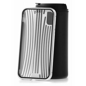 Чехол для iPhone X Kruche Metal Suitcase Silver