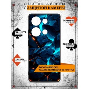 Чехол для Poco M6 Pro (4G) / Xiaomi Redmi Note 13 Pro (4G) / Чехол для Поко М6 Про (4 Джи) / Сяоми Редми Ноте 13 Про (4 Джи) DF poCase-20 (black) Art3054