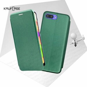 Чехол книжка KaufCase для телефона Huawei Honor 10 /10 Premium (COL-L29) (5.84"темно-зеленый. Трансфомер