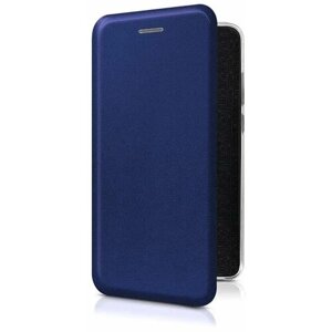 Чехол-книжка на Apple iPhone 13 Pro / Айфон 13 Pro из эко-кожи синяя, с магнитом
