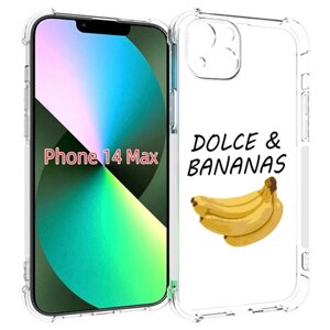 Чехол MyPads Dolce Дольче банан для iPhone 14 Plus (6.7) задняя-панель-накладка-бампер