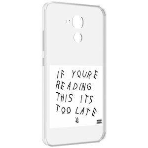 Чехол MyPads Drake - If You’re Reading This It’s Too Late для Huawei Honor 5C/7 Lite/GT3 5.2 задняя-панель-накладка-бампер