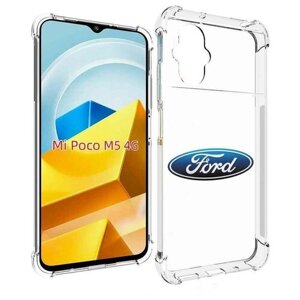 Чехол MyPads ford-3 мужской для Xiaomi Poco M5 задняя-панель-накладка-бампер