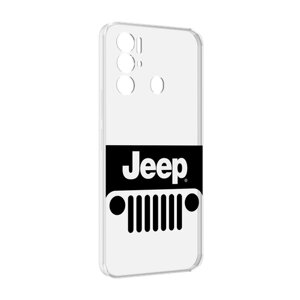 Чехол MyPads jeep-джип-3 мужской для Tecno Pova Neo 4G задняя-панель-накладка-бампер