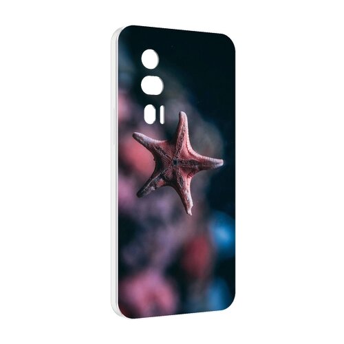 Чехол MyPads морская-звездаstarfish для Xiaomi Redmi K60 задняя-панель-накладка-бампер