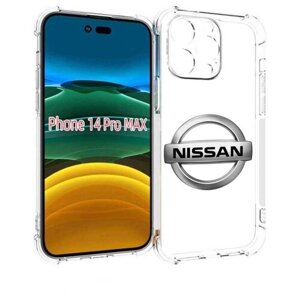 Чехол MyPads nissan-ниссан-3 мужской для iPhone 14 Pro Max задняя-панель-накладка-бампер