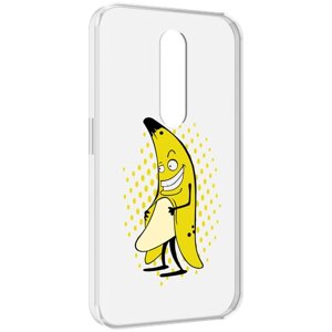 Чехол MyPads Раздетый-банан для Motorola Moto X Force (XT1585 / XT1581) задняя-панель-накладка-бампер