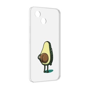 Чехол MyPads смешной авокадо сзади для Honor Play 30 задняя-панель-накладка-бампер