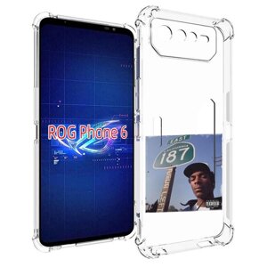 Чехол MyPads Snoop Dogg NEVA LEFT для Asus ROG Phone 6 задняя-панель-накладка-бампер