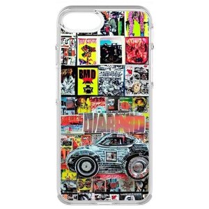 Чехол-накладка Krutoff Clear Case Автопамфлет для iPhone 6S