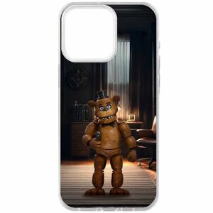 Чехол-накладка Krutoff Clear Case фнаф - Медведь Фредди для iPhone 15 Pro Max
