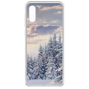 Чехол-накладка Krutoff Clear Case Снежный пейзаж для Samsung Galaxy A02 (A022)