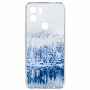 Чехол-накладка Krutoff Clear Case Зимняя река для Xiaomi Poco C51