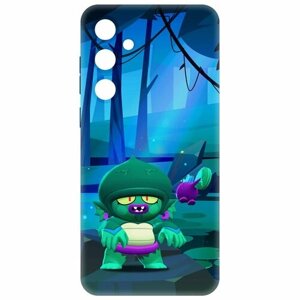 Чехол-накладка Krutoff Soft Case Brawl Stars - Болотный Джин для Samsung Galaxy A35 5G (A356) черный