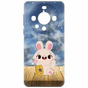 Чехол-накладка Krutoff Soft Case Год кролика для Huawei Mate 60 черный