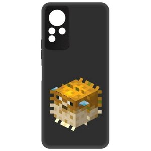 Чехол-накладка Krutoff Soft Case Minecraft-Иглобрюх для INFINIX Note 12 NFC (G88) черный