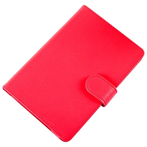 Чехол-обложка футляр MyPads для PocketBook 613/ 611 из качественной эко-кожи с визитницей и застежкой красный