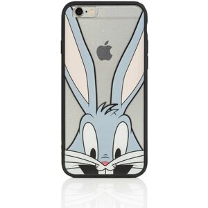 Чехол силиконовый (жесткий силикон) iPhone 6 / 6S "Багз Банни"