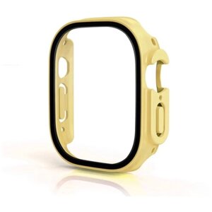 Чехол со стеклом для Apple Watch Ultra 49 mm желтый