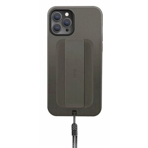 Чехол Uniq HELDRO + Band DE Anti-microbial для iPhone 12 Pro Max, цвет Серый (IP6.7HYB (2020)-HELGRY)