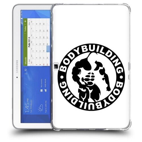 Чехол задняя-панель-накладка-бампер MyPads бодибилдинг для Samsung Galaxy Tab 4 10.1 SM-T530/T531/T535 противоударный