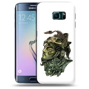 Чехол задняя-панель-накладка-бампер MyPads бронзовый воин для Samsung Galaxy S6 Edge противоударный