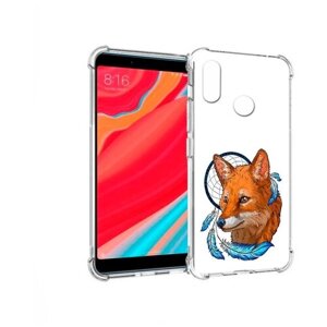 Чехол задняя-панель-накладка-бампер MyPads лиса и ловец снов для Xiaomi Redmi S2 противоударный