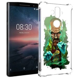 Чехол задняя-панель-накладка-бампер MyPads повар для Nokia 8 Sirocco противоударный