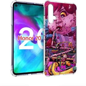 Чехол задняя-панель-накладка-бампер MyPads прикольная сладкая картинка для Huawei Honor 20/Honor 20S (Китайская версия YAL-AL50) противоударный