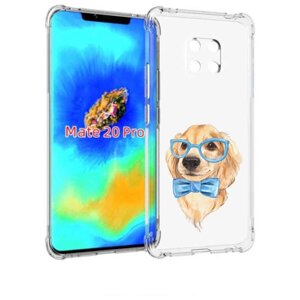 Чехол задняя панель накладка бампер MyPads Собака интеллигент для Huawei Mate 20 Pro/Mate 20 RS 6.39