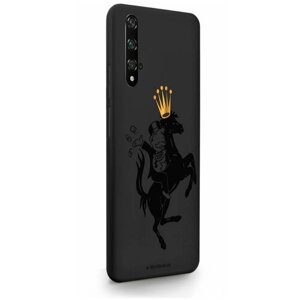 Черный силиконовый чехол для HONOR 20 Pro Monopoly на коне для Хонор 20 Про