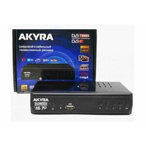 Цифровая тв приставка DVB-T-2 AKYRA T9999 (wi-fi) + HD плеер