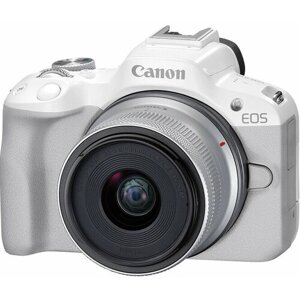 Цифровой фотоаппарат Canon EOS R50 kit RF-S 18-45/4.5-6.3 STM White