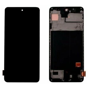 Дисплей для Samsung Galaxy A51 (A515F) модуль черный, AMOLED, с регулировкой подсветки), 1 шт.
